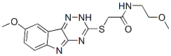 (9ci)-n-(2-甲氧基乙基)-2-[(8-甲氧基-2H-1,2,4-噻嗪并[5,6-b]吲哚-3-基)硫代]-乙酰胺結(jié)構(gòu)式_603947-49-5結(jié)構(gòu)式