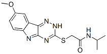 (9ci)-2-[(8-甲氧基-2H-1,2,4-噻嗪并[5,6-b]吲哚-3-基)硫代]-n-(1-甲基乙基)-乙酰胺結構式_603947-50-8結構式