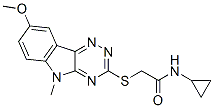 (9ci)-n-環(huán)丙基-2-[(8-甲氧基-5-甲基-5H-1,2,4-噻嗪并[5,6-b]吲哚-3-基)硫代]-乙酰胺結構式_603947-62-2結構式