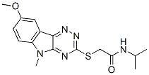 Acetamide, 2-[(8-methoxy-5-methyl-5h-1,2,4-triazino[5,6-b]indol-3-yl)thio]-n-(1-methylethyl)-(9ci) Structure,603947-64-4Structure