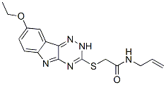 (9ci)-2-[(8-乙氧基-2H-1,2,4-噻嗪并[5,6-b]吲哚-3-基)硫代]-n-2-丙烯基-乙酰胺結構式_603947-67-7結構式