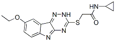 (9ci)-n-環(huán)丙基-2-[(8-乙氧基-2H-1,2,4-噻嗪并[5,6-b]吲哚-3-基)硫代]-乙酰胺結(jié)構(gòu)式_603947-68-8結(jié)構(gòu)式