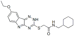 (9ci)-n-(環(huán)己基甲基)-2-[(8-乙氧基-2H-1,2,4-噻嗪并[5,6-b]吲哚-3-基)硫代]-乙酰胺結(jié)構(gòu)式_603947-69-9結(jié)構(gòu)式