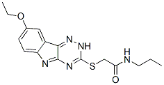 (9ci)-2-[(8-乙氧基-2H-1,2,4-噻嗪并[5,6-b]吲哚-3-基)硫代]-n-丙基-乙酰胺結(jié)構(gòu)式_603947-70-2結(jié)構(gòu)式