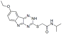 (9ci)-2-[(8-乙氧基-2H-1,2,4-噻嗪并[5,6-b]吲哚-3-基)硫代]-n-(1-甲基乙基)-乙酰胺結(jié)構(gòu)式_603947-71-3結(jié)構(gòu)式