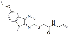 (9ci)-2-[(8-乙氧基-5-甲基-5H-1,2,4-噻嗪并[5,6-b]吲哚-3-基)硫代]-n-2-丙烯基-乙酰胺結(jié)構(gòu)式_603947-76-8結(jié)構(gòu)式