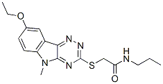 (9ci)-2-[(8-乙氧基-5-甲基-5H-1,2,4-噻嗪并[5,6-b]吲哚-3-基)硫代]-n-丙基-乙酰胺結(jié)構(gòu)式_603947-83-7結(jié)構(gòu)式