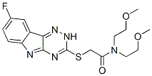 (9ci)-2-[(8-氟-2H-1,2,4-噻嗪并[5,6-b]吲哚-3-基)硫代]-N,N-雙(2-甲氧基乙基)-乙酰胺結(jié)構(gòu)式_603947-86-0結(jié)構(gòu)式