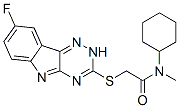 (9ci)-n-環(huán)己基-2-[(8-氟-2H-1,2,4-噻嗪并[5,6-b]吲哚-3-基)硫代]-n-甲基-乙酰胺結(jié)構(gòu)式_603947-96-2結(jié)構(gòu)式