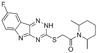 (9ci)-1-[[(8-氟-2H-1,2,4-噻嗪并[5,6-b]吲哚-3-基)硫代]乙?；鵠-2,6-二甲基-哌啶結(jié)構(gòu)式_603947-97-3結(jié)構(gòu)式