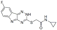 Acetamide, n-cyclopropyl-2-[(8-fluoro-2h-1,2,4-triazino[5,6-b]indol-3-yl)thio]-(9ci) Structure,603947-98-4Structure