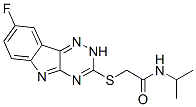 (9ci)-2-[(8-氟-2H-1,2,4-噻嗪并[5,6-b]吲哚-3-基)硫代]-n-(1-甲基乙基)-乙酰胺結(jié)構(gòu)式_603948-05-6結(jié)構(gòu)式