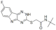 (9ci)-n-(1,1-二甲基乙基)-2-[(8-氟-2H-1,2,4-噻嗪并[5,6-b]吲哚-3-基)硫代]-乙酰胺結(jié)構(gòu)式_603948-06-7結(jié)構(gòu)式