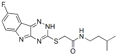 (9ci)-2-[(8-氟-2H-1,2,4-噻嗪并[5,6-b]吲哚-3-基)硫代]-n-(3-甲基丁基)-乙酰胺結(jié)構(gòu)式_603948-07-8結(jié)構(gòu)式