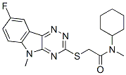 (9ci)-n-環(huán)己基-2-[(8-氟-5-甲基-5H-1,2,4-噻嗪并[5,6-b]吲哚-3-基)硫代]-n-甲基-乙酰胺結(jié)構(gòu)式_603948-14-7結(jié)構(gòu)式