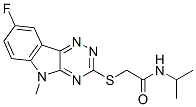 (9ci)-2-[(8-氟-5-甲基-5H-1,2,4-噻嗪并[5,6-b]吲哚-3-基)硫代]-n-(1-甲基乙基)-乙酰胺結(jié)構(gòu)式_603948-23-8結(jié)構(gòu)式