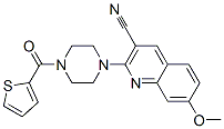 Piperazine, 1-(3-cyano-7-methoxy-2-quinolinyl)-4-(2-thienylcarbonyl)-(9ci) Structure,603970-40-7Structure