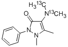 4-(Dimethyl-13C2-amino)antipyrine Structure,60433-90-1Structure