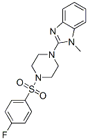 Piperazine, 1-[(4-fluorophenyl)sulfonyl]-4-(1-methyl-1h-benzimidazol-2-yl)-(9ci) Structure,604741-58-4Structure