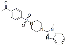 Piperazine, 1-[(4-acetylphenyl)sulfonyl]-4-(1-methyl-1h-benzimidazol-2-yl)-(9ci) Structure,604741-62-0Structure