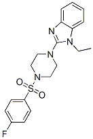 Piperazine, 1-(1-ethyl-1h-benzimidazol-2-yl)-4-[(4-fluorophenyl)sulfonyl]-(9ci) Structure,604741-72-2Structure