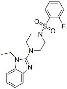 Piperazine, 1-(1-ethyl-1h-benzimidazol-2-yl)-4-[(2-fluorophenyl)sulfonyl]-(9ci) Structure,604741-90-4Structure