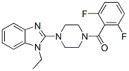 Piperazine, 1-(2,6-difluorobenzoyl)-4-(1-ethyl-1h-benzimidazol-2-yl)-(9ci) Structure,604741-93-7Structure