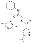 N-[2-(cyclohexylamino)-2-oxoethyl]-1-(1-methylethyl)-n-[(4-methylphenyl)methyl]-1h-pyrazole-4-carboxamide Structure,604754-53-2Structure