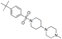 Piperidine, 1-[[4-(1,1-dimethylethyl)phenyl]sulfonyl]-4-(4-methyl-1-piperazinyl)-(9ci) Structure,604762-12-1Structure