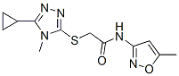 Acetamide, 2-[(5-cyclopropyl-4-methyl-4h-1,2,4-triazol-3-yl)thio]-n-(5-methyl-3-isoxazolyl)-(9ci) Structure,604772-31-8Structure