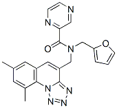 (9CI)-N-[(7,9-二甲基四唑并[1,5-a]喹啉-4-基)甲基]-N-(2-呋喃甲基)-吡嗪羧酰胺結(jié)構(gòu)式_604778-31-6結(jié)構(gòu)式