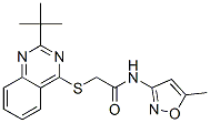 (9ci)-2-[[2-(1,1-二甲基乙基)-4-喹唑啉]硫代]-n-(5-甲基-3-異噁唑基)-乙酰胺結(jié)構(gòu)式_604792-66-7結(jié)構(gòu)式