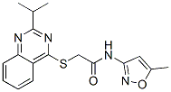 (9ci)-2-[[2-(1-甲基乙基)-4-喹唑啉]硫代]-n-(5-甲基-3-異噁唑基)-乙酰胺結(jié)構(gòu)式_604794-52-7結(jié)構(gòu)式