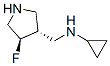 3-Pyrrolidinemethanamine,n-cyclopropyl-4-fluoro-,(3r,4r)-(9ci) Structure,604798-71-2Structure