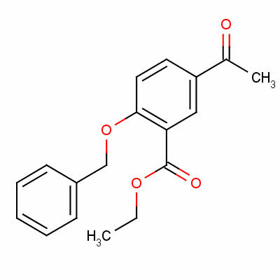 5-乙?；?2-芐氧基苯甲酸乙酯結(jié)構(gòu)式_60561-28-6結(jié)構(gòu)式