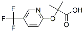 2-Methyl-2-[(5-trifluoromethylpyridin-2-yl)oxy]propionic acid Structure,605680-62-4Structure