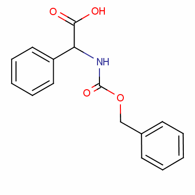 [[(Phenylmethoxy)carbonyl ]amino]phenylacetic acid Structure,60584-76-1Structure