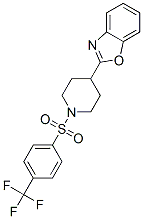 Piperidine, 4-(2-benzoxazolyl)-1-[[4-(trifluoromethyl)phenyl]sulfonyl]-(9ci) Structure,606082-16-0Structure