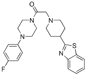 Piperazine, 1-[[4-(2-benzothiazolyl)-1-piperidinyl]acetyl]-4-(4-fluorophenyl)-(9ci) Structure,606083-36-7Structure