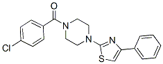 Piperazine, 1-(4-chlorobenzoyl)-4-(4-phenyl-2-thiazolyl)-(9ci) Structure,606087-53-0Structure