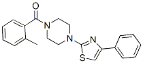 Piperazine, 1-(2-methylbenzoyl)-4-(4-phenyl-2-thiazolyl)-(9ci) Structure,606087-59-6Structure