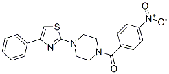 Piperazine, 1-(4-nitrobenzoyl)-4-(4-phenyl-2-thiazolyl)-(9ci) Structure,606087-64-3Structure