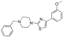 Piperazine, 1-[4-(3-methoxyphenyl)-2-thiazolyl]-4-(phenylmethyl)-(9ci) Structure,606087-86-9Structure