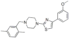 Piperazine, 1-[(2,5-dimethylphenyl)methyl]-4-[4-(3-methoxyphenyl)-2-thiazolyl]-(9ci) Structure,606087-90-5Structure