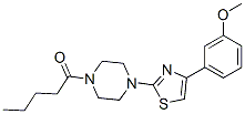 Piperazine, 1-[4-(3-methoxyphenyl)-2-thiazolyl]-4-(1-oxopentyl)-(9ci) Structure,606088-53-3Structure