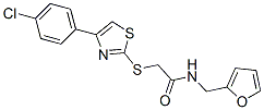 Acetamide, 2-[[4-(4-chlorophenyl)-2-thiazolyl]thio]-n-(2-furanylmethyl)-(9ci) Structure,606089-13-8Structure