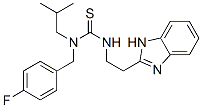 Thiourea, n-[2-(1h-benzimidazol-2-yl)ethyl]-n-[(4-fluorophenyl)methyl]-n-(2-methylpropyl)- (9ci) Structure,606090-43-1Structure