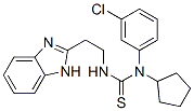 Thiourea, n-[2-(1h-benzimidazol-2-yl)ethyl]-n-(3-chlorophenyl)-n-cyclopentyl- (9ci) Structure,606090-75-9Structure