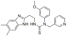 (9CI)-n-[2-(5,6-二甲基-1H-苯并咪唑-2-基)乙基]-n-(3-甲氧基苯基)-n-(3-吡啶甲基)-硫脲結構式_606091-48-9結構式