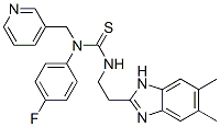 (9ci)-n-[2-(5,6-二甲基-1H-苯并咪唑-2-基)乙基]-n-(4-氟苯基)-n-(3-吡啶甲基)-硫脲結(jié)構(gòu)式_606091-50-3結(jié)構(gòu)式